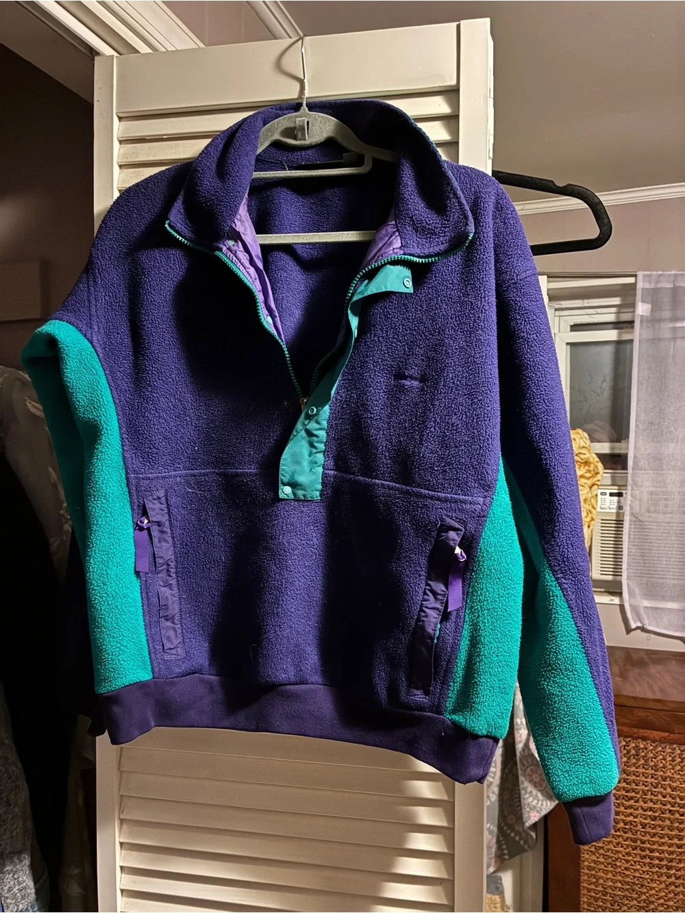 Purple & Teal Pullover Patagonia Fleece